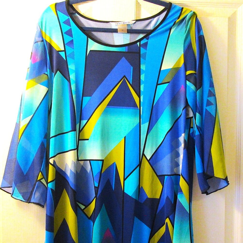 NYGARD GEOMETRIC TUNIC/SUPER MINI SIZE MEDIUM
